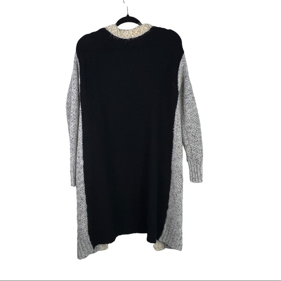 Gimmicks by BKE Color Block Cardigan Sweater Open front Wool Blend drop shoulder - Picture 9 of 9